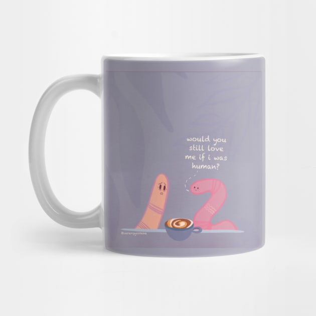 Would you still love me if i was human? Worm meme T-Shirt by varangyosreka